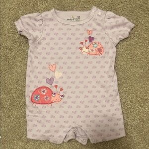 Jumping Beans Purple Ladybug Bodysuit